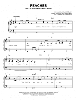 Peaches (from The Super Mario Bros. Movie) (Easy Piano) for Solo instrument  (Piano) - Sheet Music to Print